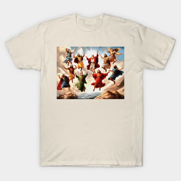 Ten Lords Leaping The Ten Commandments T-Shirt by taiche